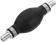 uxcell 12mm (1/2") Rubber Fuel Primer Pump, Transfer Vacuum Hose Hand Siphon Bulb, One Way Fuel Primer for Gasoline Petrol Marine Diesel Boat, Silver