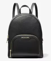 Michael Kors Jaycee Medium Logo Backpack Bag Handbag Black $498 NWT
