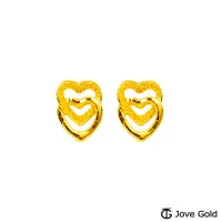 在飛比找Yahoo奇摩購物中心優惠-JoveGold漾金飾 深情黃金耳環