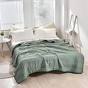 Nuvodreams Cooling Blanket Queen, Nuvodreams Ice Cooling Calming Blanket, Lightweight & Breathable Summer Comforter Queen Size (Army Green,100x150cm/40 * 60inches)
