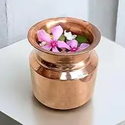 Copper Kalash Lota Pot – 3.25 Inch | Handmade Traditional Puja Vessel for Home, Temple, Festival, Wedding Décor | Prayer Accessory, Drinking Pot, Ritual Container, Hindu Religious Item