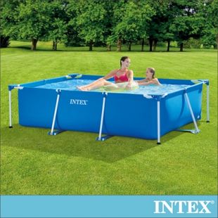 INTEX 簡易裝長方型框架游泳池(28270)