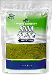 Myoc Henna Powder – Cosmetic Grade | For Hair & Skin Care Formulations | Fine Herbal Powder for DIY Hair Masks, Cleansers & Soaps | 453g / 16 Oz