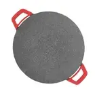 Korean Grill Pan Electric Round Comal BBQ Griddle Plate With Non Stick Coating