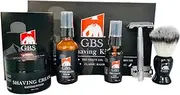 Shaving Kit for Men with Safety Razor, Sandalwood Shaving Cream, Men’s aftershave, Pre-Shave Oil, Shaving Brush