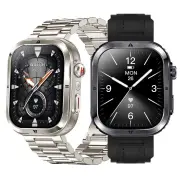 MK86 2.01inch HD Screen LED Flashlight bluetooth Call Heart Rate Blood Pressure Blood Oxygen Monitor Sleep Monitoring Mu