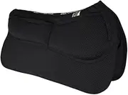ECP 3D Mesh Western Saddle Pad All Purpose Diamond Quilted Cotton Therapeutic Contoured Correction Support Memory Foam Pockets for Riding