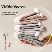 Women Wool Socks Fleece Bed Ankle Thermal Soft Fluffy Casual Fluffy Home Floor A