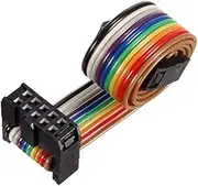 XYWHPGV IDC Rainbow Wire Flat Cable 10P A-type FC/FC Connector 2.54mm Pitch 0.25m/9.8inch Length(5a2b4 de8e2 d07a6 0456b 65f21 023bd