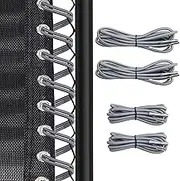 4PCS Extra Long Repair Cord for Zero Gravity Chair, COITEK Replacement Elastic Cords Repair Tool Kit for Repairing Zero Gravity Chair, Recliners (Silver)