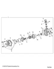 Polaris Bearings, Genuine OEM Part 3236206, Qty 1
