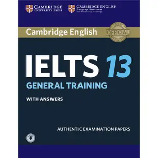 【華泰劍橋】最新雅思官方全真題本 Cambridge IELTS 13 General Training 華泰文化 hwataibooks