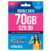 Vodafone Lebara $29.90 Prepaid Eco SIM Starter Pack LEB-SIM-T02990N