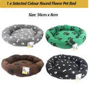 Pet Bed Dog Fleece Soft Warm Cushion Mat Sleeping Kennel All Season Washable