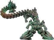 Dragon Fidget Toy,Toy Dragons Double Head Printed Animals | Flexible Articulated Dragon, Movable Joints, Executive Desk Toys for Home Office
