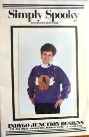 SIMPLY SPOOKY APPLIQUE PATTERN INDYGO JUNCTION DESIGN UNCUT VINTAGE 1992