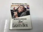 1987 Benson & Hedges Cigarettes Advertising New Lights Box Sealed Free Ship