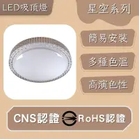 在飛比找PChome24h購物優惠-彩渝 LED 吸頂燈 60W 星空 無極調光 星鑽 星點 高