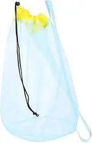 SAFIGLE Toy Storage Net Bag Beach Toys Carrying Bag Student Beach Bag Mesh Beach Pouch Drawstring Mesh Beach Bag Lovely Beach Bag Beach Toy Storage Bag Drawstring Bag Beach Tote