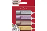 Faber-Castell: Textliner-46 Highlighter - Metallic Colours (Pack of 4)