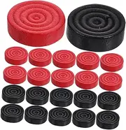 ERINGOGO 24pcs Pieces Checked Checker Accessories Checkers Large Replacement Board Office Home Double Sided Game Wood Chess Chess for Board Game Pine Wood