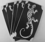 bm139 GLITTERTATTOO 10 x stencil large salamander cool glitter tattoo L@@K!