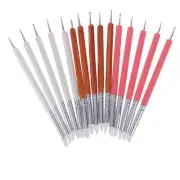 5pcs/Set soft pottery clay tool silicone+stainlestwo head sculpting art tool!PW