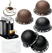 5Pcs Reusable Vertuo Pods Refillable Coffee Capsules Vertuo Capsule for Vertu...
