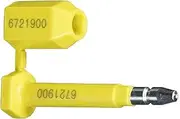 ZWL Bolt Seal 50 pcs Shipping Seal with Print Progressive Numbering for Cargo Containers and Truck Trailers, Cargo Container Seals Yellow