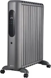 Ausclimate 2400W Smart Oil Column Heater, Portable with 24-Hour Timer, Grey