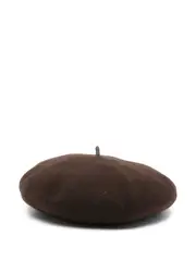 wool beret M Black
