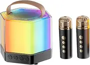 ULDIGI Karaoke Microphone Speaker Kit Mini Machine for Adults Girls Boys Birthday Party Fun
