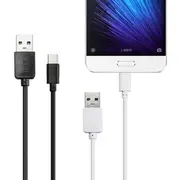 LAPU 2.0A 0.82ft/0.25m USB 2.0 Type-C TPE Wire Data Cable For Samsung Huawei 24 BLACK