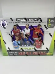 2020-21 Panini Prizm Premier League Soccer Mega Box New Sealed Prizms Red Ice