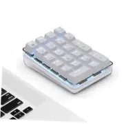 Number Pad, Mechanical USB Wired Numeric Keypad with Blue LED Blue Switch