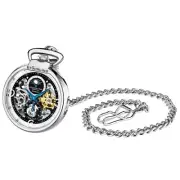 Stuhrling Original 991 01 Modena Mechanical Automatic Skeleton Mens Pocket Watch
