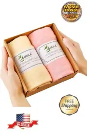 New MEILA Bassinet Sheets Set Of 2-Jersey Knit Cotton Fitted 30x18 Pink & Cream
