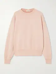 [SLVRLAKE] SLVRLAKE - Cinch Cotton-jersey Sweatshirt - Pink - small small Pink