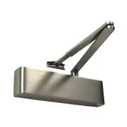 Zanda 55mm Graphite Nickel Slimline Closer Cover & Flat Bar Armset Door Closer