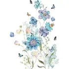 Wall Stickers Bathrooms Glass Decoration Eas Remove Flowers Gifts Mural