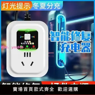 【德國芯片】電瓶全自動修復器電池脈沖充電器通用激活72續航提升