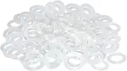 ThreeBulls 120Pcs Rubber O-Ring Switch Dampeners Keycap White for Cherry MX Key Switch Keyboards Dampers