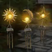 Retro Solar Wind Chime Lights For Garden Party Outdoor Decoration Crafts Gift