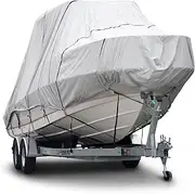 Budge B-621-X7 600 Denier Hard/T-Top Boat Cover Gray 22'-24' Long (Beam Width Up to 106") Waterproof, UV Resistant