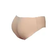 Sexy Panties Seamless Soft Underwear Padded Butt Enhancer Shaper Hip Up Beige M