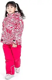 [7HAHA3] Baby Girls Skiing Snowsuit Children Snowboard Ski Jacket Pants Set Kids Waterproof Coat Keep Warm in -40°C/℉