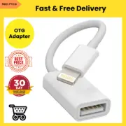 Lightning Male to USB Female Cable Iphone OTG Adapter Dongle Apple Ipad Air Came