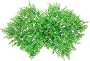 Kisangel 2Pcs Faux Eucalyptus Grass Wall Panels Durable Artificial Greenery Backdrop for Outdoor Privacy and Home Decor Easy Assembly Greenery Wall Decor for Weddings and Parties
