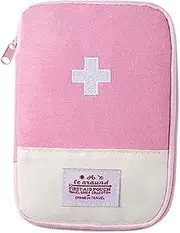 1Pc Pink Small First Aid Bag - First Aid Bag Empty, Empty First Aid Pouch, Mini Portable Medical Bag for Outdoor Camping Hiking Traveling Emergency Bag First Aid Kits, Blue, Contact Lens Case