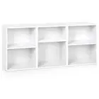 3-Piece Cube Bookshelf - Adjustable Shelves, DIY Combination